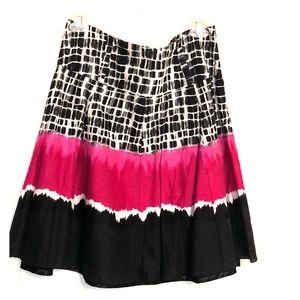 Hot pink and black skirt